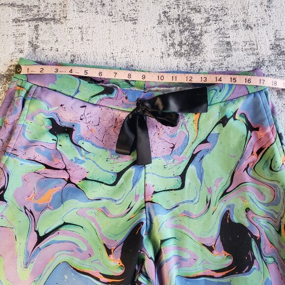 Stay Rad Marble Tie Dye Set4Lyfe Purple Green Blue JG Joggers Large - Picture 10 of 16